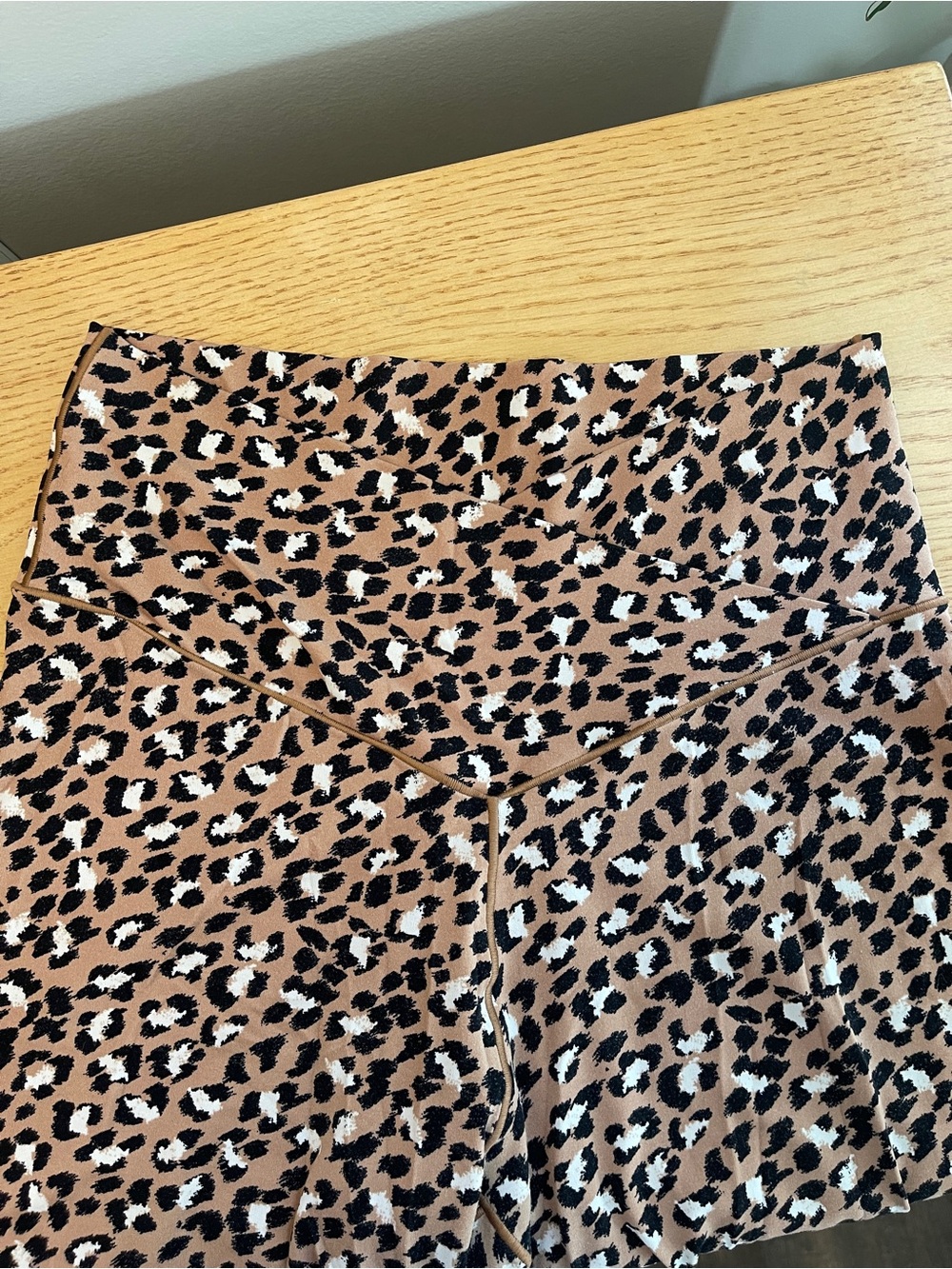 aerie Leopard Print High-Rise Bike Shorts - Picture 2 of 6